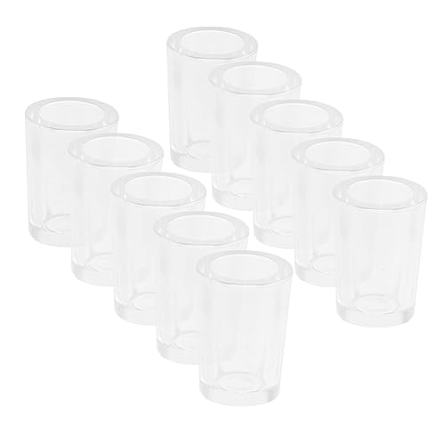 FUNNETOYU 20 Stück Puppenhauszubehör Miniatur Mini-Tasse Mini-kaffeetasse Wasser Kleine Tassen Rosa Tassen Küchenzubehör Für Puppenstuben Mini-vers-Essen Getränke Neuartige Schnapsgläser Abs von FUNNETOYU