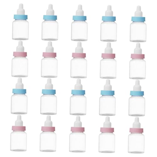 FUNNETOYU 20 Stück Süßigkeiten Box babyflasche babygeschenk geburtstagsdekoration Geschenkidee Candy Boxen für Bonbonschachteln Gastgeschenke Süßigkeitenhalter für die Party Plastik von FUNNETOYU