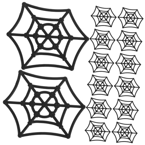 FUNNETOYU 20 Stück Teiliges Halloween Kunststoff Spinnennetz Realistische Deko für Party und Gruselatmosphäre Vielseitig Verwendbar für Fenster Wände Kamin und Outdoor als Halloween Party von FUNNETOYU