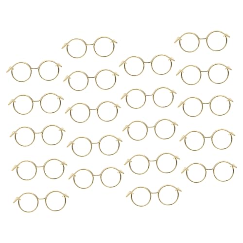 FUNNETOYU 20 Stück Teiliges Puppenhaus Zubehör Metallbrillen ohne Gläser Goldfarben Lustige Puppenbrillen Dekoration Doll Eyewear Accessoires zum Ankleiden Verschiedener Puppen FUNNETOYU 20 Stück Teiliges Puppenhaus Zubehör Metallbrillen ohne Gläser Goldfarben Lustige Puppenbrillen Dekoration Doll Eyewear Accessoires zum Ankleiden Verschiedener Puppen von FUNNETOYU