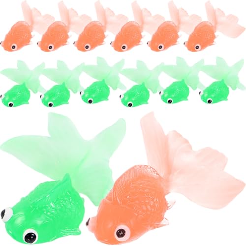 FUNNETOYU 20 Stück Teiliges Realistisch Schwebende Künstliche Goldfische aus Flexiblem TPR Material Sichere Aquarium deko für Farbenfrohe Fischspielzeuge Farberkennung und Fantasie FUNNETOYU 20 Stück Teiliges Realistisch Schwebende Künstliche Goldfische aus Flexiblem TPR Material Sichere Aquarium deko für Farbenfrohe Fischspielzeuge Farberkennung und Fantasie von FUNNETOYU