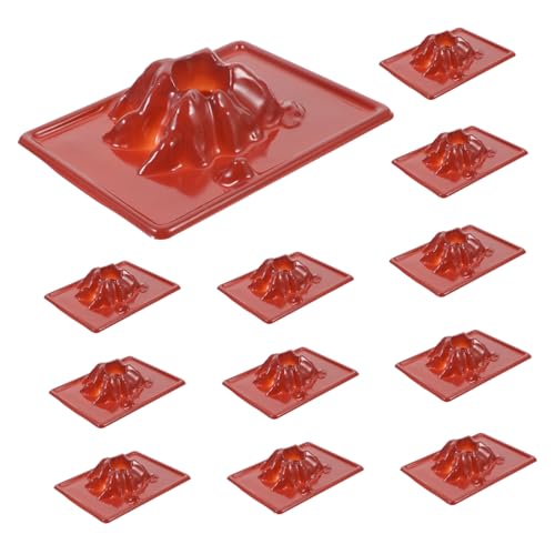 FUNNETOYU 20 Stück Vulkan-Experimentierset ausbrechen pädagogisches Vulkanmodell Geoden Vulkan-Bausatz Wissenschaftsexperimente riesiges Vulkanmodell DIY-Vulkan Vulkan Prop Plastik Brown von FUNNETOYU