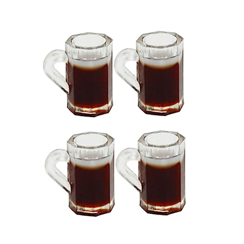 FUNNETOYU 20 Stück Zubehör Für Mini-hausbierkrüge Mini-bierkrüge Mini-Bierkrug-schnapsgläser Mini-hausbedarf Mini-zubehör Zubehör Für Puppenhäuser Brown von FUNNETOYU