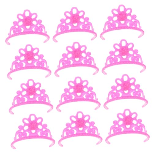 FUNNETOYU 20 Stücke Puppe Krone Zubehör Winzige Krone Mini Kronen Für Handwerk Krone Schmuck Rosa Kunststoff FUNNETOYU 20 Stücke Puppe Krone Zubehör Winzige Krone Mini Kronen Für Handwerk Krone Schmuck Rosa Kunststoff von FUNNETOYU