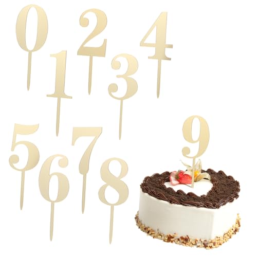 FUNNETOYU 20 Teiliges Zahlen Cake Topper Gold Acryl Tortendeko Geburtstag Kuchen Dekoration Zahlen Je Vielseitig Einsetzbar für Geburtstagstorten und FUNNETOYU 20 Teiliges Zahlen Cake Topper Gold Acryl Tortendeko Geburtstag Kuchen Dekoration Zahlen Je Vielseitig Einsetzbar für Geburtstagstorten und von FUNNETOYU