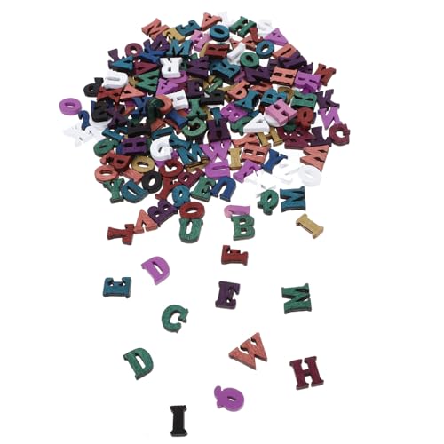 FUNNETOYU 200 Stück Log Buchstaben Ornament Poster Alphabet Buchstaben Zum Basteln Aufkleber Buchstaben Ausfüllbare Buchstaben Alphabete Alphabet Schablonen Bastelbuchstaben von FUNNETOYU