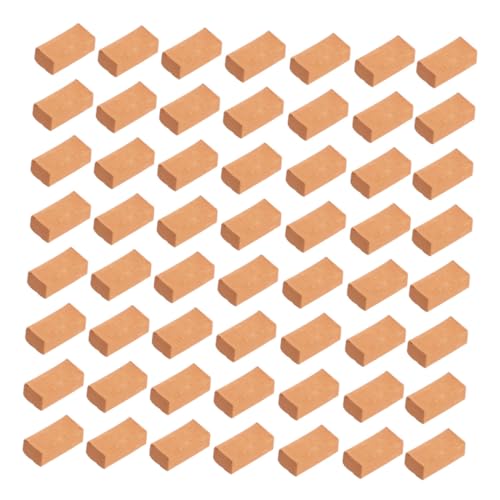 FUNNETOYU 200 Stück Maßstab DIY Sandtisch Modellbau Mini Backsteine für Kinderhandwerk Miniatursteine und Puppenhaus Dekoration von FUNNETOYU