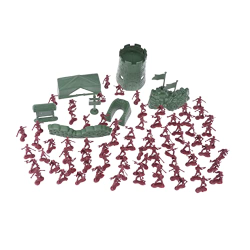 FUNNETOYU 200 Stück Teiliges Mini Soldaten Figuren Set aus Robustem Kunststoff Rote und Grüne Militärfiguren für Fantasievolles und Lernspiele FUNNETOYU 200 Stück Teiliges Mini Soldaten Figuren Set aus Robustem Kunststoff Rote und Grüne Militärfiguren für Fantasievolles und Lernspiele von FUNNETOYU