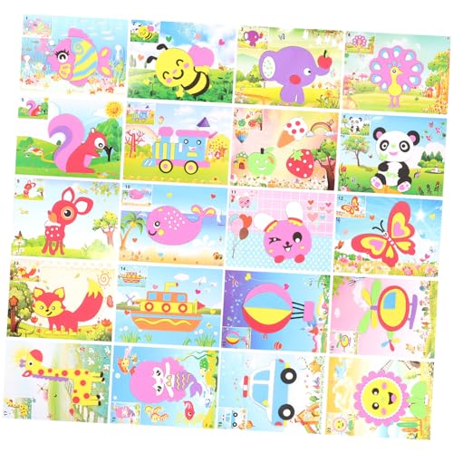 FUNNETOYU 20packung Pack Eva Mosaik Aufkleber Kreatives Bastelmaterial Für Junge Mädchen Pädagogisches Spielzeug Für Kindergarten Und Zuhause Mittel Stil a FUNNETOYU 20packung Pack Eva Mosaik Aufkleber Kreatives Bastelmaterial Für Junge Mädchen Pädagogisches Spielzeug Für Kindergarten Und Zuhause Mittel Stil a von FUNNETOYU