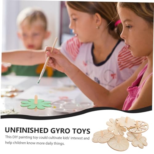 FUNNETOYU 24 Stück Teiliges DIY Unbemalte Gyro Modelle aus Stabilem Holz Kreatives Bastelspiel für Hand Auge koordination Geschenk für Mädchen und Jungen FUNNETOYU 24 Stück Teiliges DIY Unbemalte Gyro Modelle aus Stabilem Holz Kreatives Bastelspiel für Hand Auge koordination Geschenk für Mädchen und Jungen von FUNNETOYU