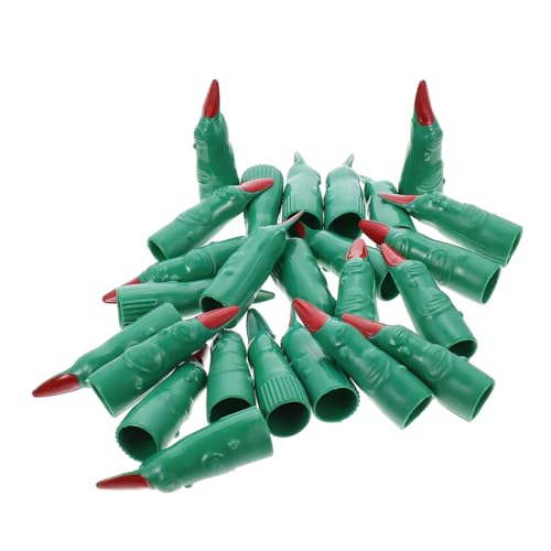 FUNNETOYU 24 Stück Teiliges Halloween Fake Finger Covers aus Hochwertigem Kunststoff Gruselige Fingernagel Dekoration für Kostüm und Maskeradenpartys für Horror und Rollenspiele FUNNETOYU 24 Stück Teiliges Halloween Fake Finger Covers aus Hochwertigem Kunststoff Gruselige Fingernagel Dekoration für Kostüm und Maskeradenpartys für Horror und Rollenspiele von FUNNETOYU