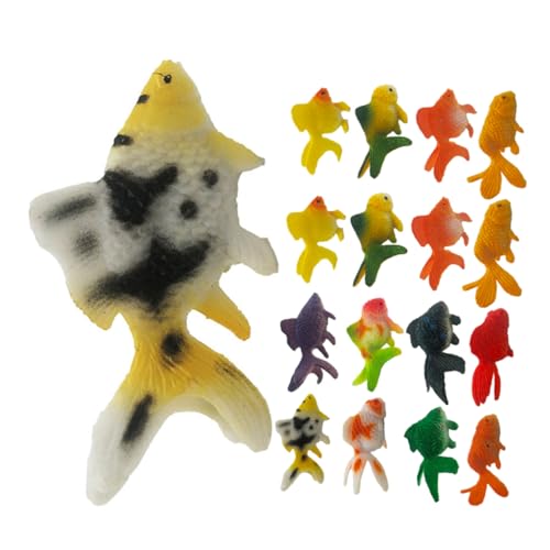 FUNNETOYU 24 Stück Teiliges Realistische Goldfisch Figuren aus PVC Lebensechte Miniatur Fischmodelle für Aquarium Teichdekoration und Mini für Sammler und Meereslebewesen Deko FUNNETOYU 24 Stück Teiliges Realistische Goldfisch Figuren aus PVC Lebensechte Miniatur Fischmodelle für Aquarium Teichdekoration und Mini für Sammler und Meereslebewesen Deko von FUNNETOYU