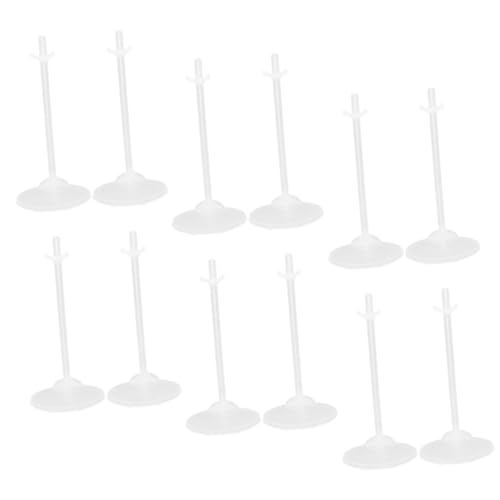 FUNNETOYU 24 Stück Teiliges Transparente Puppenständer für Puppenhaus Stabile Figurenhalter für Reborn Puppen Sammelfiguren und Leichter Displayständer für Regale Tische Kinderfreundlich von FUNNETOYU