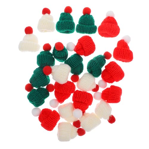 FUNNETOYU 24 Stück Weihnachts -Mini- Wollhut Wolle Noel Miniatur Kappe klein saisonal Minihut zum Basteln Mini-Hüte winzige Hüte für Handwerk dekorative Strickmützen Garn FUNNETOYU 24 Stück Weihnachts -Mini- Wollhut Wolle Noel Miniatur Kappe klein saisonal Minihut zum Basteln Mini-Hüte winzige Hüte für Handwerk dekorative Strickmützen Garn von FUNNETOYU