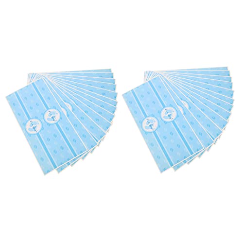 FUNNETOYU 24stücke Shower Aufkleber Gender Reveal Wasserflaschen Aufkleber Für Jungen Einfach Anzubringen Passend Für Standard-wasserflaschen Niedliches Design Für Babypartys von FUNNETOYU