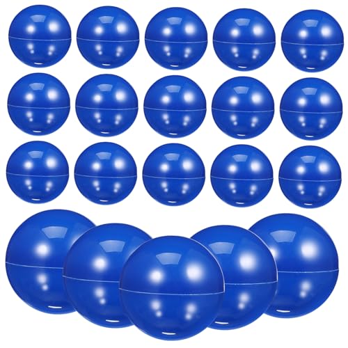 FUNNETOYU 25 Stück Lotteriekugeln aus Kunststoff Hohle Bälle Blau für Partydekoration Spiele und Verlosungen für Veranstaltungen und Feiern von FUNNETOYU