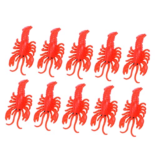 FUNNETOYU 25 Stück Teiliges Tragbare Kleine Weiche Lobster Spielzeuge Realistische Kognitive Mini Hummer Leichte Lernspielzeuge für Kreative Dekoration und Foto Requisite von FUNNETOYU