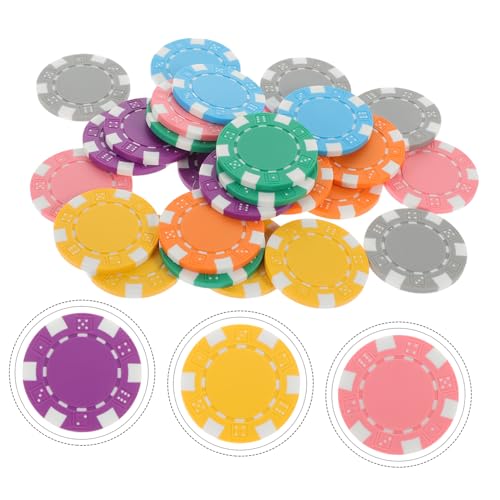 FUNNETOYU 28 Stück Teiliges Langlebigem PP Stapelbar Farben Professionelle Spielchips für Poker Zählen und Party als Belohnung für Turniere FUNNETOYU 28 Stück Teiliges Langlebigem PP Stapelbar Farben Professionelle Spielchips für Poker Zählen und Party als Belohnung für Turniere von FUNNETOYU
