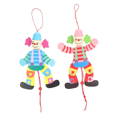 FUNNETOYU 2Stücke Clown Marionetten Puppenspielzeug Interaktive Holz Clown Kegelpuppe Handpuppen Für Erwachsene Für Weihnachten Halloween Und Geburtstagsgeschenke Farbe Zufällig FUNNETOYU 2Stücke Clown Marionetten Puppenspielzeug Interaktive Holz Clown Kegelpuppe Handpuppen Für Erwachsene Für Weihnachten Halloween Und Geburtstagsgeschenke Farbe Zufällig von FUNNETOYU