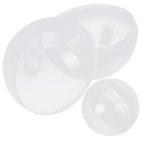 FUNNETOYU 2stücke Befüllbare Plastikeier Transparentes Dekorationsspielzeug Für Ostern Wiederverwendbare Kapseln Für Bastelprojekte Und Festlichkeiten Für Partys Und FUNNETOYU 2stücke Befüllbare Plastikeier Transparentes Dekorationsspielzeug Für Ostern Wiederverwendbare Kapseln Für Bastelprojekte Und Festlichkeiten Für Partys Und von FUNNETOYU