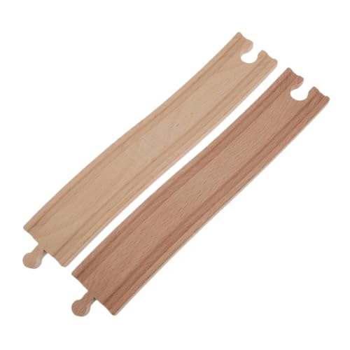 FUNNETOYU 2Stücke Holz Eisenbahnschienen Erweiterungszubehör für Kompatibel mit Holzspielzeug Umweltfreundliches Material Leicht zu Montieren Fördert Kreativität und Praktische FUNNETOYU 2Stücke Holz Eisenbahnschienen Erweiterungszubehör für Kompatibel mit Holzspielzeug Umweltfreundliches Material Leicht zu Montieren Fördert Kreativität und Praktische von FUNNETOYU