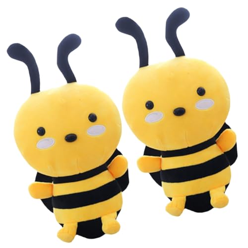 FUNNETOYU 2Stücke Kuscheltier Biene Plüsch Bienen Kissen Süße Stofftiere für Erwachsene Dekoratives Plüschtier für Wohnzimmer und Büro mit Gefüllt FUNNETOYU 2Stücke Kuscheltier Biene Plüsch Bienen Kissen Süße Stofftiere für Erwachsene Dekoratives Plüschtier für Wohnzimmer und Büro mit Gefüllt von FUNNETOYU