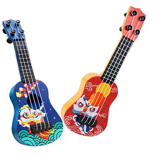 FUNNETOYU 2Stücke Mini Gitarre für Spielzeuggitarre für Kleinkinder Jahre Musikalisches Lernspielzeug Spaßige Ukulele für Kleine Musiker FUNNETOYU 2Stücke Mini Gitarre für Spielzeuggitarre für Kleinkinder Jahre Musikalisches Lernspielzeug Spaßige Ukulele für Kleine Musiker von FUNNETOYU