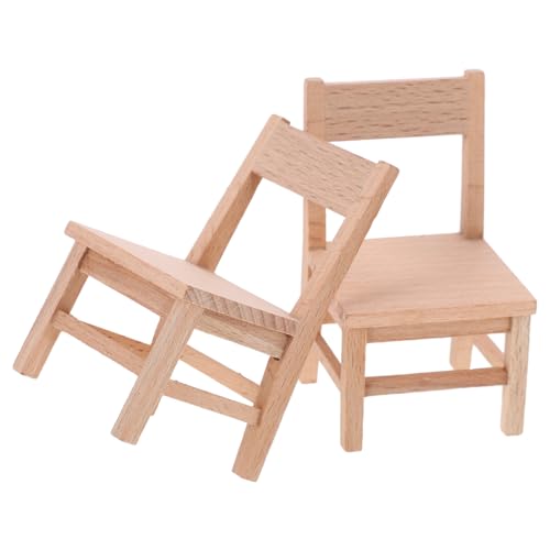 FUNNETOYU 2Stücke Miniaturstuhl Modell aus Puppenhaus Möbel Deko für DIY Landschaften und Heimdekoration Entzückendes Hauszubehör für Puppenhaus Szenen FUNNETOYU 2Stücke Miniaturstuhl Modell aus Puppenhaus Möbel Deko für DIY Landschaften und Heimdekoration Entzückendes Hauszubehör für Puppenhaus Szenen von FUNNETOYU