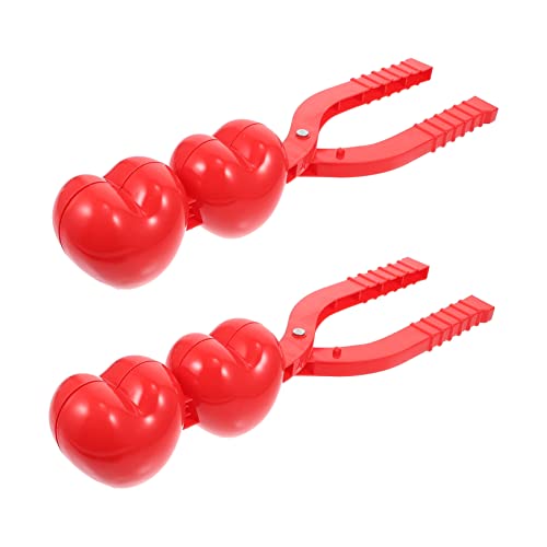 FUNNETOYU 2Stücke Plastic Maker Heart Shaped Winter Molds for Outdoor Fun for Fights and Winter Playtime von FUNNETOYU