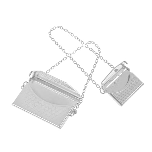 FUNNETOYU 2Stücke Teiliges Puppenhaus Dekorationsset Metalltasche für Puppen DIY Mini Schultertaschen Charms für Lebensechte Puppenhausgestaltung Große und Kleine Modelle FUNNETOYU 2Stücke Teiliges Puppenhaus Dekorationsset Metalltasche für Puppen DIY Mini Schultertaschen Charms für Lebensechte Puppenhausgestaltung Große und Kleine Modelle von FUNNETOYU