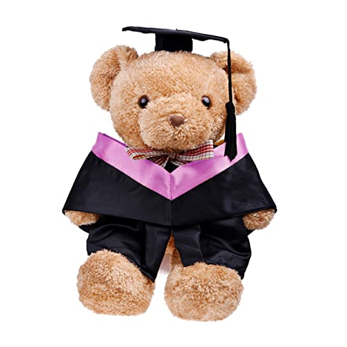 FUNNETOYU 2er Set Kleidung Für Puppe Abschlusskleid Puppen-abschlusskappe Plüschpuppe Für Die Abschlussfeier Kleid Für Puppe Mini Plüsch-abschlussoutfit Kostüm Black von FUNNETOYU