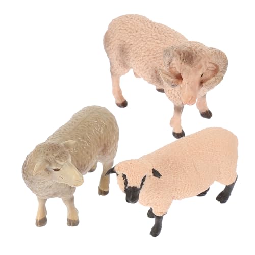 FUNNETOYU 3 STÜCKE Teiliges Realistische Schafmodelle aus Hochwertigem Material Kreative Tierfiguren für als Dekoration für Zuhause Lernspielzeug FUNNETOYU 3 STÜCKE Teiliges Realistische Schafmodelle aus Hochwertigem Material Kreative Tierfiguren für als Dekoration für Zuhause Lernspielzeug von FUNNETOYU