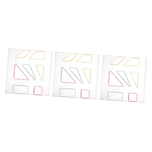 FUNNETOYU 3 Sätze Geometrisches Nagelboard -Lehrwerkzeug geometrische Nagelbretter Vorschulkinder Vorschule geometrische lehrmittel Requisiten für den Mathematikunterricht Plastik FUNNETOYU 3 Sätze Geometrisches Nagelboard -Lehrwerkzeug geometrische Nagelbretter Vorschulkinder Vorschule geometrische lehrmittel Requisiten für den Mathematikunterricht Plastik von FUNNETOYU