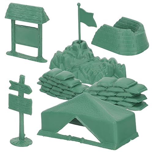 FUNNETOYU 3 Sätze Teiliges Modellbausatz Set aus Sandbox für DIY Szene Bausatz Robustes Soldaten für Kreatives Kriegssimulationsspiel von FUNNETOYU