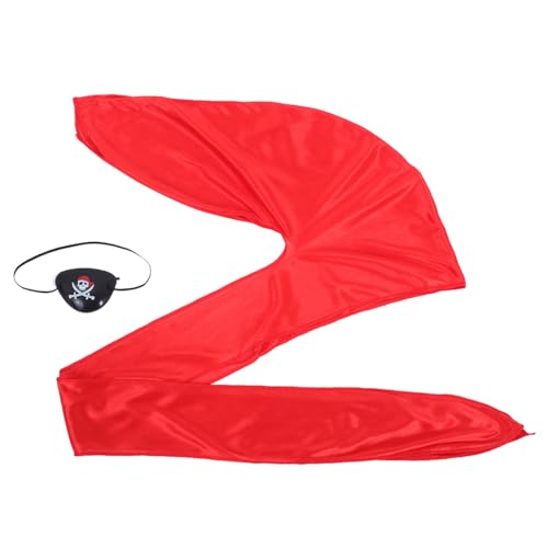 FUNNETOYU 3 Satz Piratenkostüm mit Bandana Augenklappe Hautfreundliche Leichte Piraten Accessoires für Jungen Mädchen für Halloween Karneval Piratengeburtstag FUNNETOYU 3 Satz Piratenkostüm mit Bandana Augenklappe Hautfreundliche Leichte Piraten Accessoires für Jungen Mädchen für Halloween Karneval Piratengeburtstag von FUNNETOYU