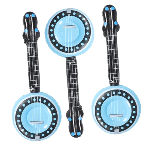 FUNNETOYU 3 Stück Aufblasbare Musikinstrumente Banjo Trompete PVC Wiederverwendbar Langlebig Party Requisiten für Bühnenauftritte und Musikfans Geeignet FUNNETOYU 3 Stück Aufblasbare Musikinstrumente Banjo Trompete PVC Wiederverwendbar Langlebig Party Requisiten für Bühnenauftritte und Musikfans Geeignet von FUNNETOYU
