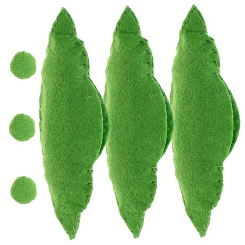 FUNNETOYU 3 Stück Erbsenfilzspielzeug Spielzeugnahrung Vorgeben Essen Gefälscht Mini Kindergartenspielzeug Markt Obst Montessori Sensorisches Gemüsespielzeug Green Gefühlt FUNNETOYU 3 Stück Erbsenfilzspielzeug Spielzeugnahrung Vorgeben Essen Gefälscht Mini Kindergartenspielzeug Markt Obst Montessori Sensorisches Gemüsespielzeug Green Gefühlt von FUNNETOYU