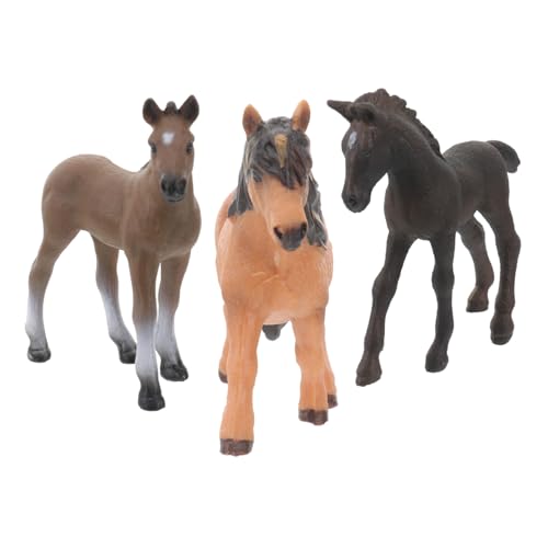 FUNNETOYU 3 Stück Handbemalte Pferde Modellspielzeug aus Leichtem Pädagogisches Simulationsspielzeug Kindlichen Fantasie Geburtstagsgeschenk für Jungen und Mädchen FUNNETOYU 3 Stück Handbemalte Pferde Modellspielzeug aus Leichtem Pädagogisches Simulationsspielzeug Kindlichen Fantasie Geburtstagsgeschenk für Jungen und Mädchen von FUNNETOYU