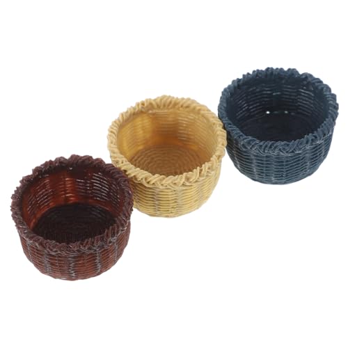 FUNNETOYU 3 Stück Miniatur Aufbewahrungskorb Teilig Kreatives Miniaturkorb Modell für Puppenhaus Dekoration Detailgetreues Mini Haus Zubehör Farblich Sortiert in Blau Holz und Rotbraun FUNNETOYU 3 Stück Miniatur Aufbewahrungskorb Teilig Kreatives Miniaturkorb Modell für Puppenhaus Dekoration Detailgetreues Mini Haus Zubehör Farblich Sortiert in Blau Holz und Rotbraun von FUNNETOYU