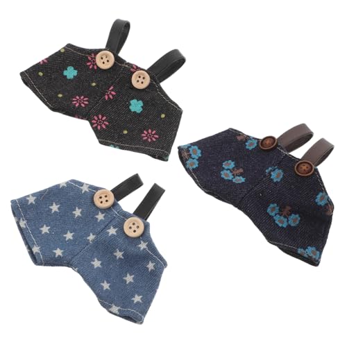 FUNNETOYU 3 Stück Puppenkleidung Winzige DIY Spielzeugkleidung DIY Spielzeugzubehör Süße Puppen Outfits Gefüllte Puppenkleidung Plüschbär Zubehör Ankleidepuppenkleidung von FUNNETOYU