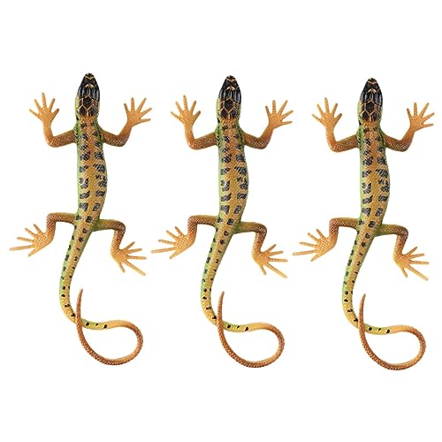 FUNNETOYU 3 Stück Realistische Eidechsen Figuren aus Kunststoff Täuschend Echte Reptilien Nachbildung Leichtes Dekorationsspielzeug für Garten Party und Pädagogische Zwecke Wetterfest und FUNNETOYU 3 Stück Realistische Eidechsen Figuren aus Kunststoff Täuschend Echte Reptilien Nachbildung Leichtes Dekorationsspielzeug für Garten Party und Pädagogische Zwecke Wetterfest und von FUNNETOYU