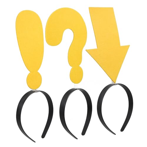 FUNNETOYU 3 Stück Stirnband Für Haarband -haarreifen Hoch Stirnbänder Mädchen Und Lustig Stirnband Reifen Streich Symbol Kind Neuheit Hochzeit Party Gast Stirnbänder Plastik Gelb FUNNETOYU 3 Stück Stirnband Für Haarband -haarreifen Hoch Stirnbänder Mädchen Und Lustig Stirnband Reifen Streich Symbol Kind Neuheit Hochzeit Party Gast Stirnbänder Plastik Gelb von FUNNETOYU