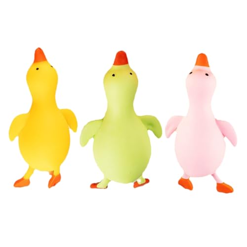 FUNNETOYU 3 Stück Teiliges Enten quetschspielzeug Bunte Decompression Toys Stressabbau Party Dekompression Geschenk für Erwachsene Handlich und Tragbar von FUNNETOYU