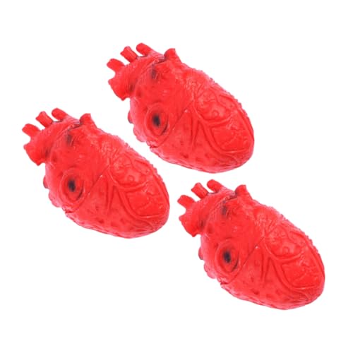 FUNNETOYU 3 Stück Teiliges Halloween Herz Requisiten aus Leichtem Realistischem Material Gruselige Herz Deko für Schaurige Partystimmung Wiederverwendbar für Innen und Außenbereich FUNNETOYU 3 Stück Teiliges Halloween Herz Requisiten aus Leichtem Realistischem Material Gruselige Herz Deko für Schaurige Partystimmung Wiederverwendbar für Innen und Außenbereich von FUNNETOYU
