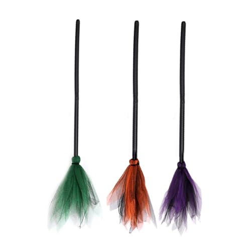 FUNNETOYU 3 Stück Teiliges Hexenbesen Halloween Cosplay Requisiten Buntes Partyzubehör für Erwachsene Hexenbesen Prop für Kostümpartys Bühne und Festdeko FUNNETOYU 3 Stück Teiliges Hexenbesen Halloween Cosplay Requisiten Buntes Partyzubehör für Erwachsene Hexenbesen Prop für Kostümpartys Bühne und Festdeko von FUNNETOYU