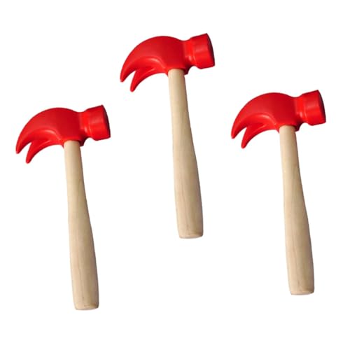 FUNNETOYU 3 Stück Teiliges Holzhammer Spielzeugset Simulationstools für Kreative für Jungen und Mädchen Fördert Motorik und Hand Auge Koordination von FUNNETOYU