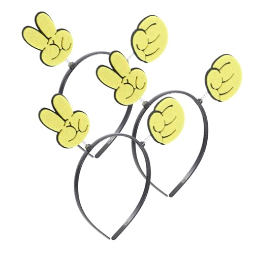 FUNNETOYU 3 Stück Teiliges Lustiges Haarband mit Handgesten Kreatives Party Accessoire für Erwachsene für Festlichkeiten und Besondere Anlässe FUNNETOYU 3 Stück Teiliges Lustiges Haarband mit Handgesten Kreatives Party Accessoire für Erwachsene für Festlichkeiten und Besondere Anlässe von FUNNETOYU
