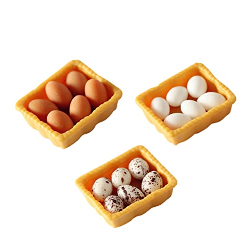 FUNNETOYU 3 Stück Teiliges Mini Eierkorb Modell Puppenhaus Dekoration Miniatur Haus Zubehör Langlebig Praktisch Sicher für Sammler FUNNETOYU 3 Stück Teiliges Mini Eierkorb Modell Puppenhaus Dekoration Miniatur Haus Zubehör Langlebig Praktisch Sicher für Sammler von FUNNETOYU