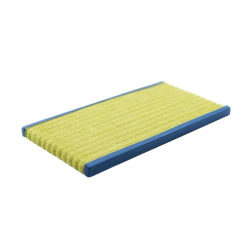 FUNNETOYU 3 Stück Teiliges Miniatur Tatami Matten aus Strapazierfähigem Resin Dekorative Japanische Dekoration für Puppenhaus Szenerien und Kleine Wohnaccessoires von FUNNETOYU