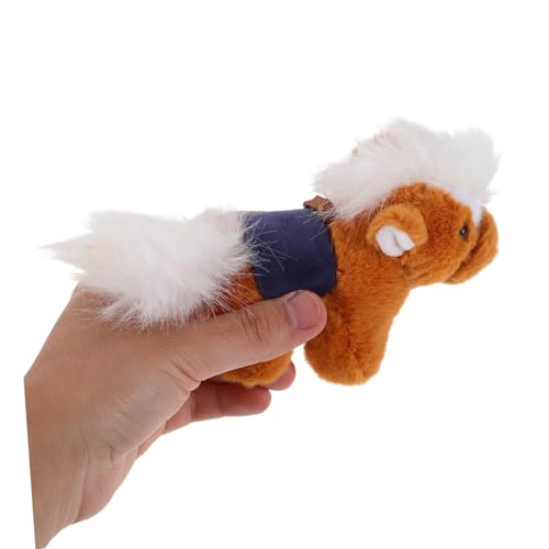 FUNNETOYU 3 Stück Teiliges Pferd Plüsch Schlüsselanhänger Pferd Kuscheltier Stofftier Anhänger für Neujahrsfeier Taschenanhänger für Sammler von FUNNETOYU